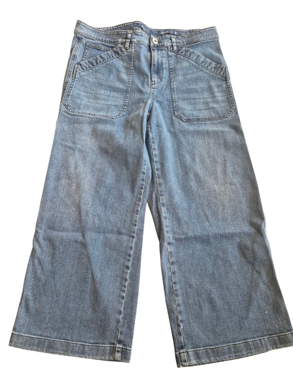 J.Jill Denim Nantucket Full-Leg Cropped Jeans Size 10